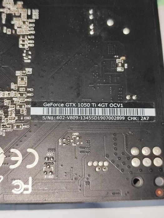Відеокарта MSI GTX 1050 TI 4GB OCV1. Повністю робоча.