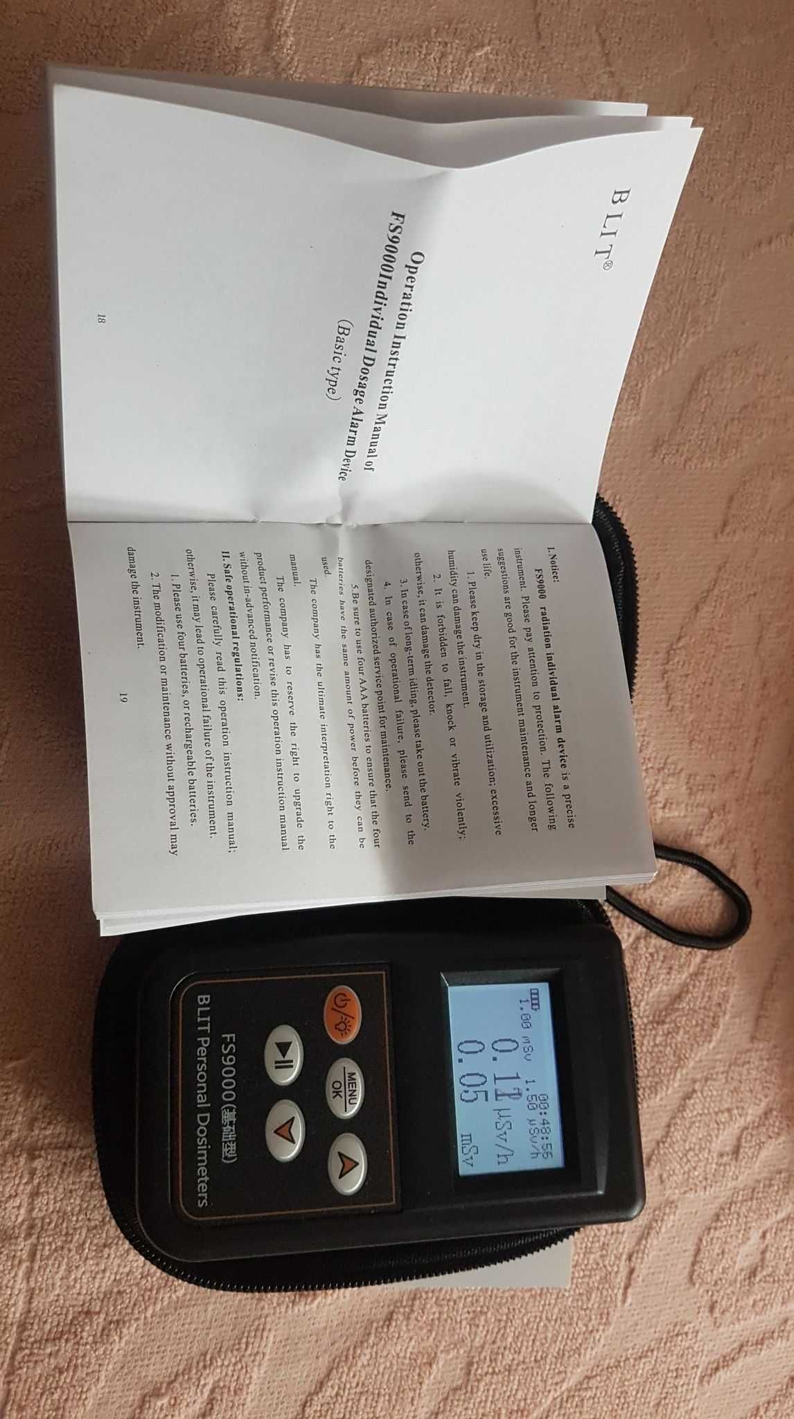 licznik geigera najwyższy model FS 9000