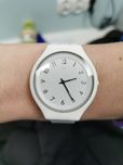 Zegarek swatch skin big biały srebrne Indeksy jak nowy