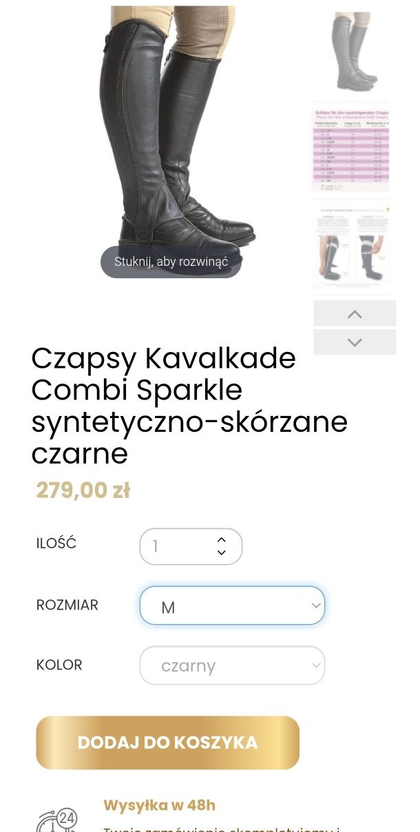 Czapsy Kavalkade combi sparkle M