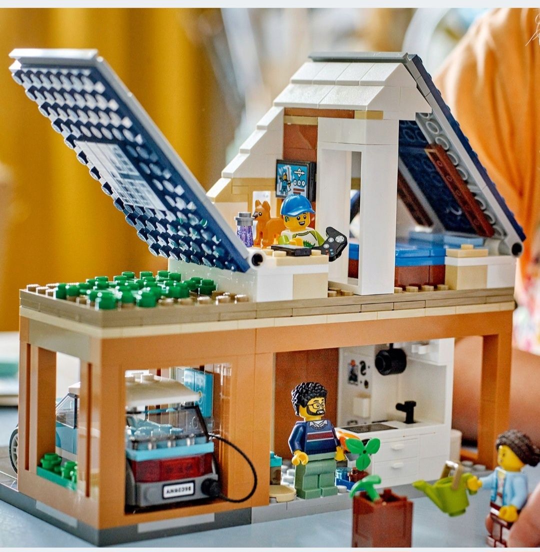 LEGO City 60398 Dom rodzinny i samochód elektryczny