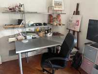 Mesa secretaria e cadeira
