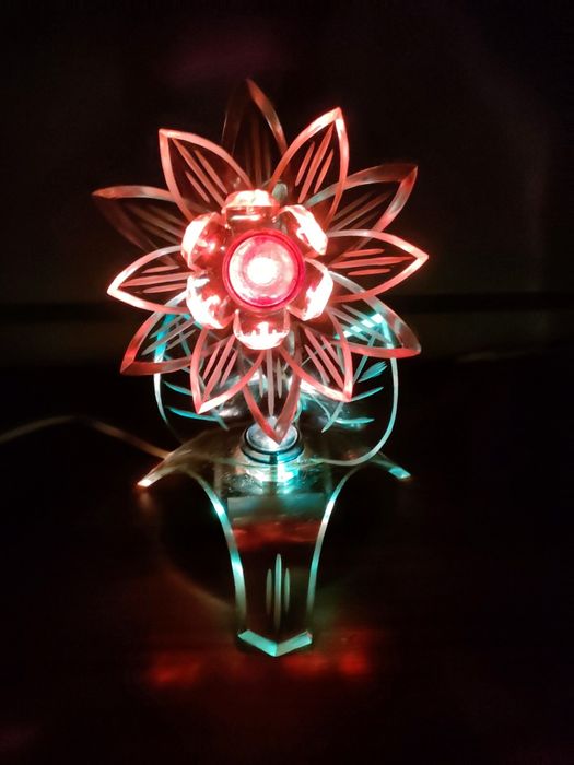 Lampka nocna PRL, piękny stan.