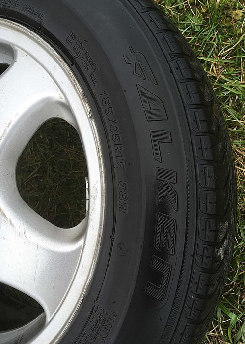 Alufelgi Opel z oponami 15"- 4szt.