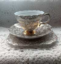 Stara Piękna Imperial Złota 22kt Filiżanka vintage angielska porcelana