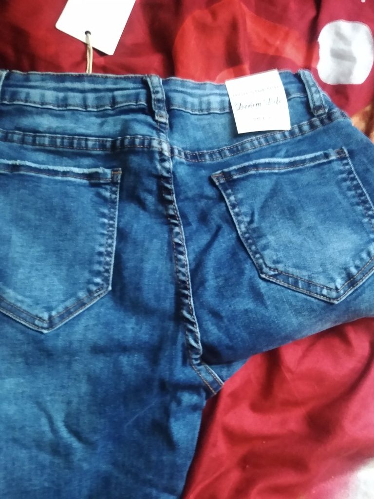 Denim Spodnie jeansowe z kokardką  L/ xl