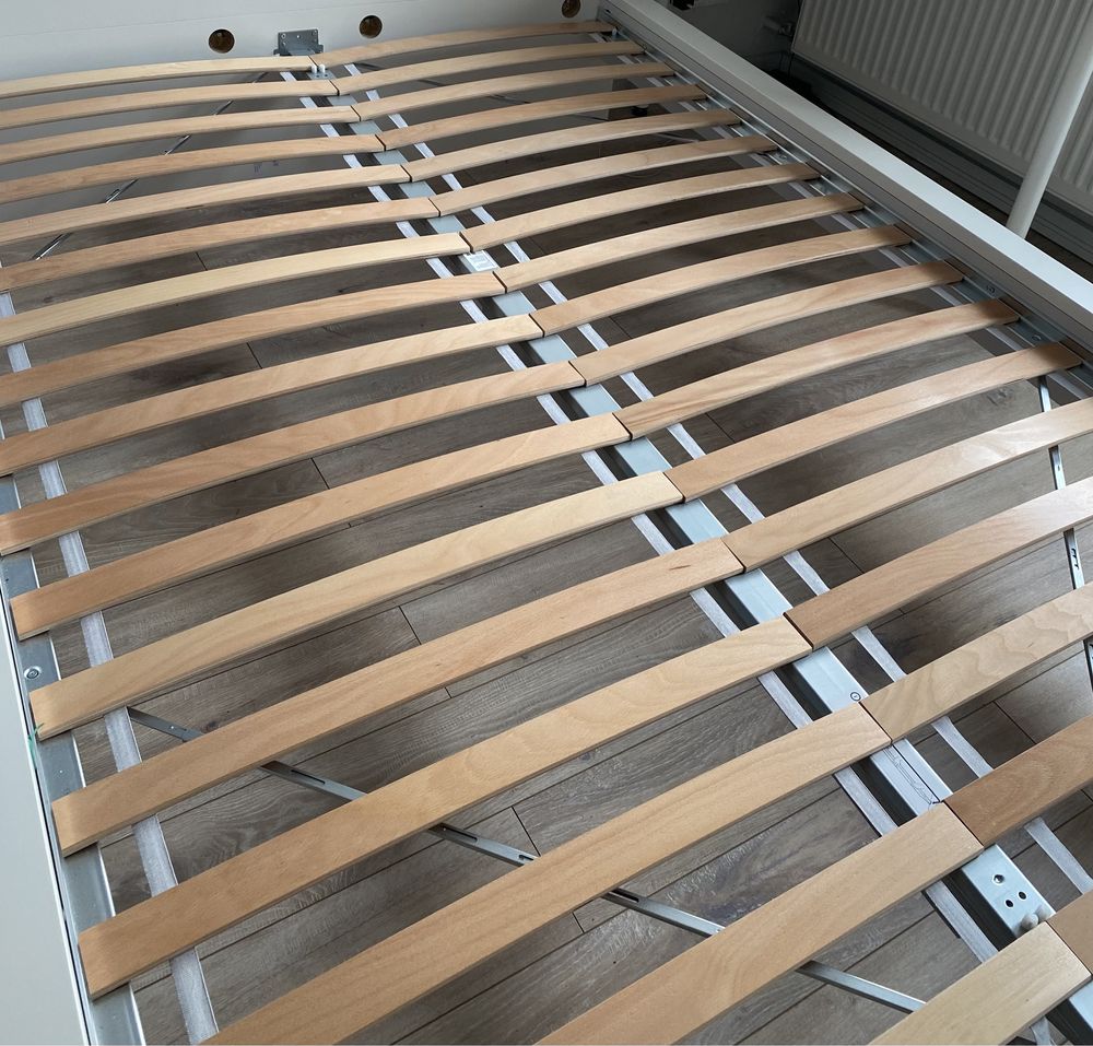 Ikea Rama łóżka, wysoka, biały, 140x200 cm