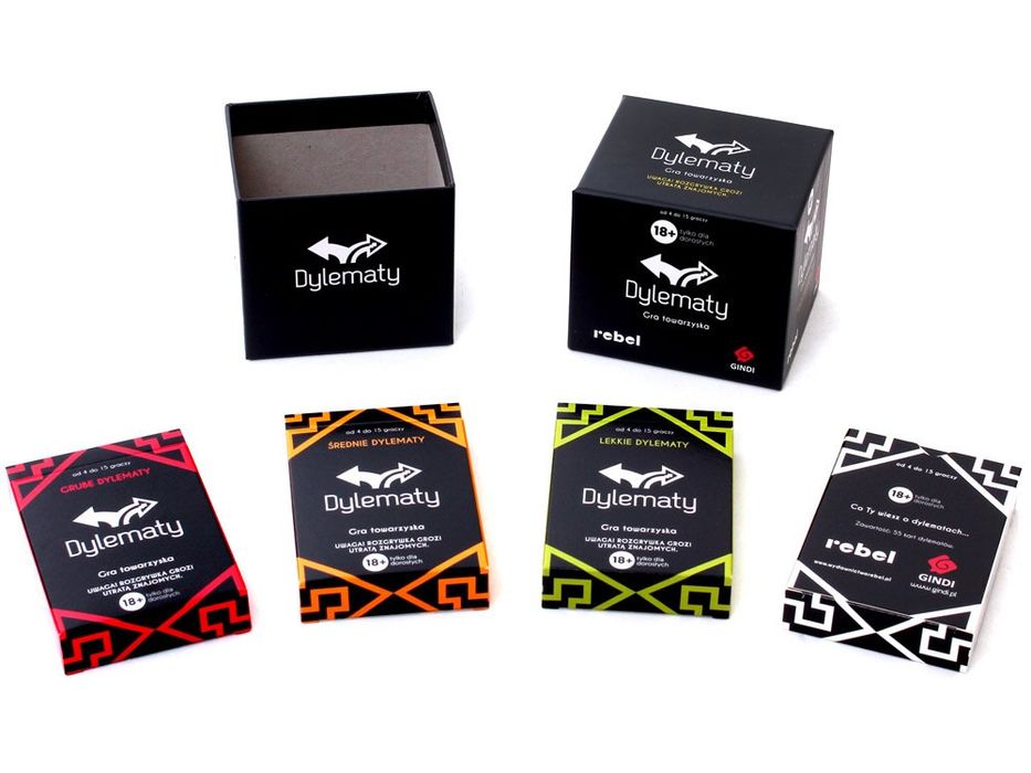 Rebel Towarzyska gra Dylematy - bezwzględna imprezówka dla dorosłych