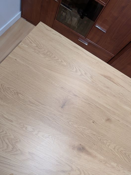 Stół loft AABENRAA 90x160 kolor ciepły dąb/czarny