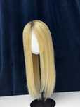 Peruka naturalna 50cm  blond  z odrostem