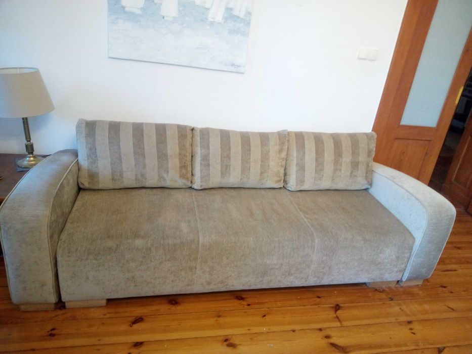 sofa kanapa rozkładana wysokiej klasy tkanina