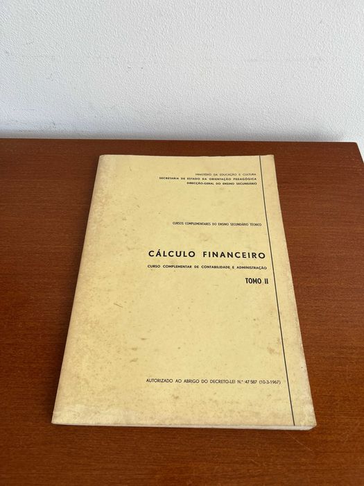 Cálculo Financeiro - TOMO I e TOMO II