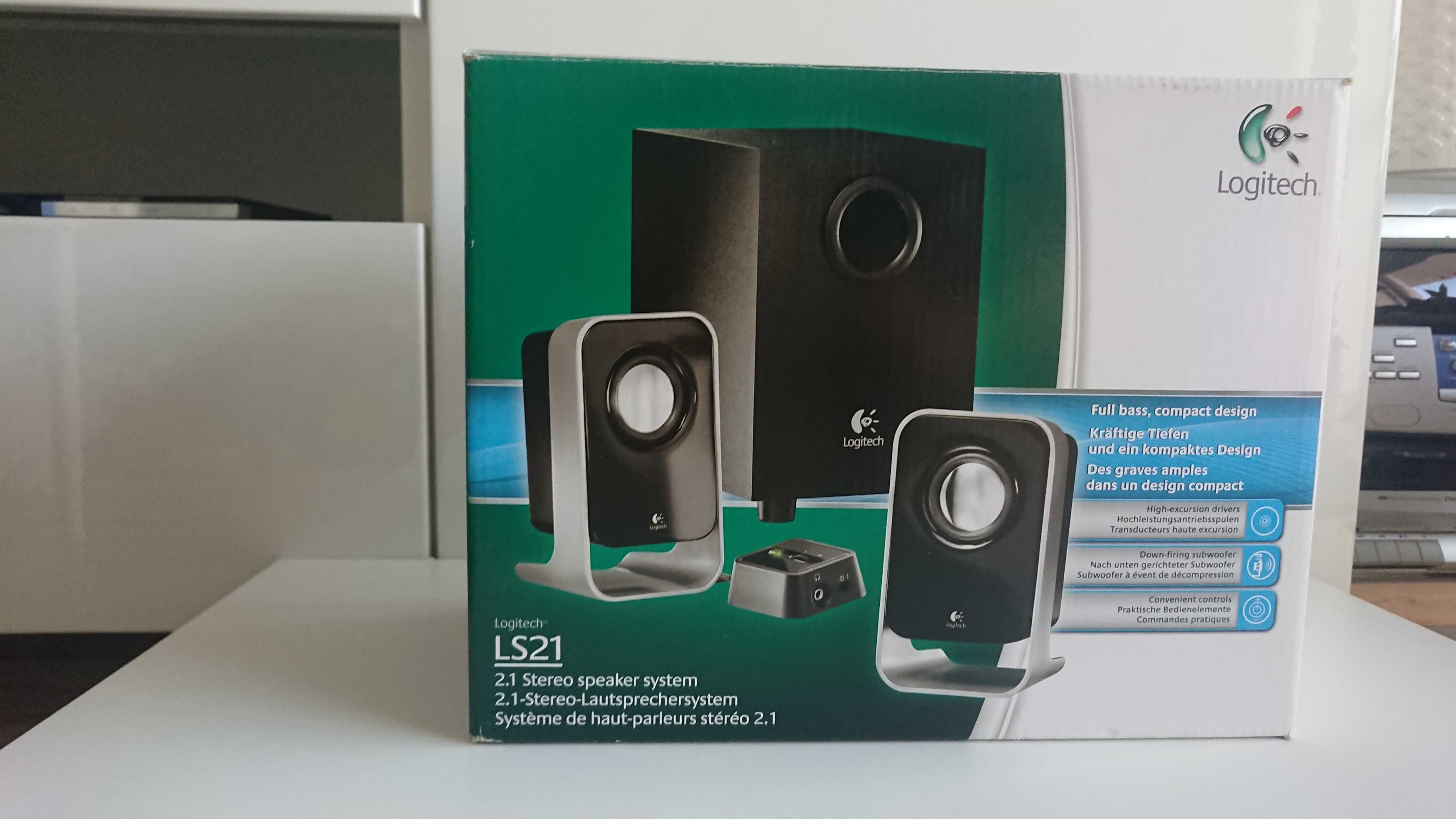 Colunas Logitech LS21 2.1