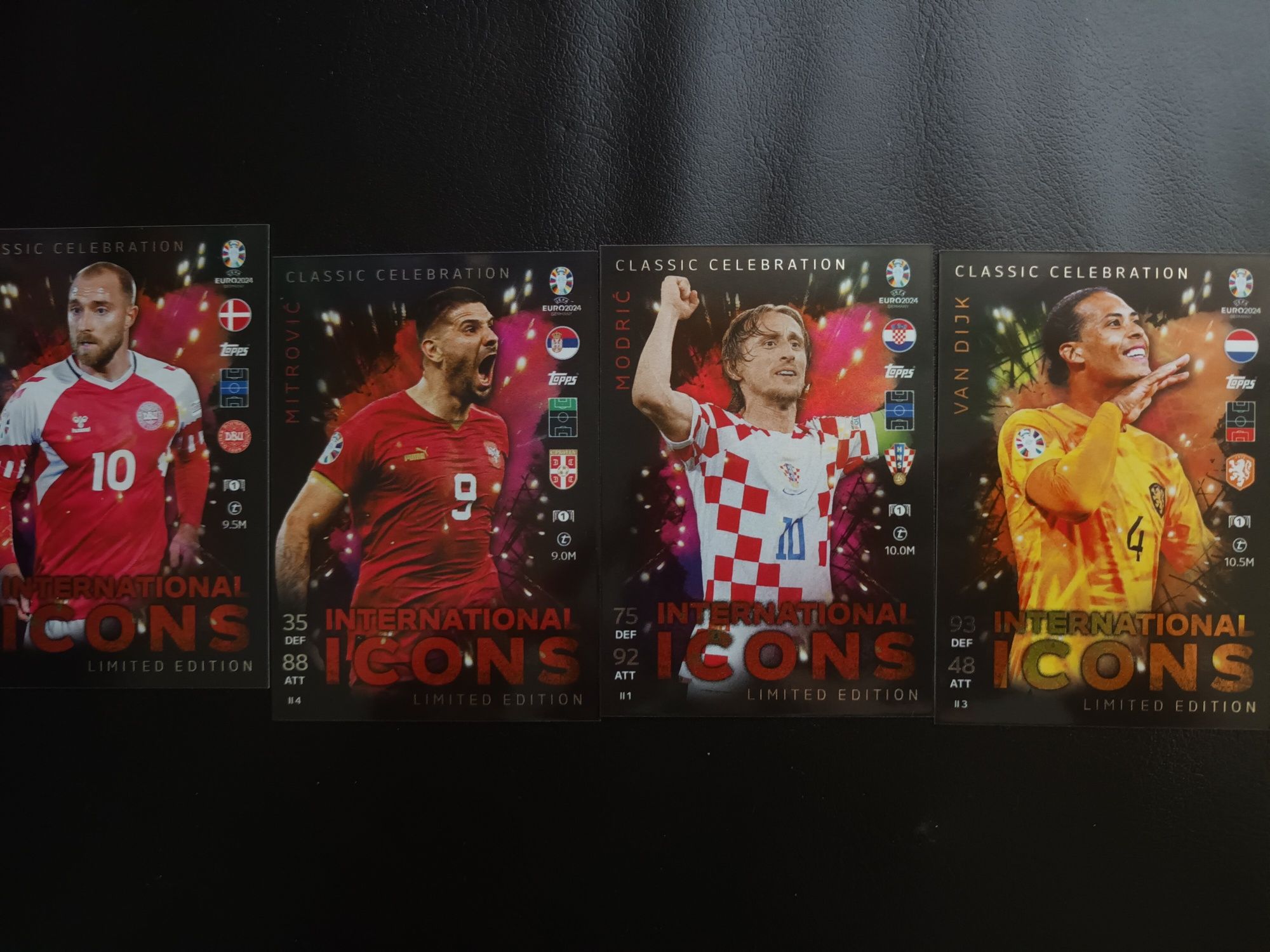 50 Cartas coleccionáveis topps euro 2024