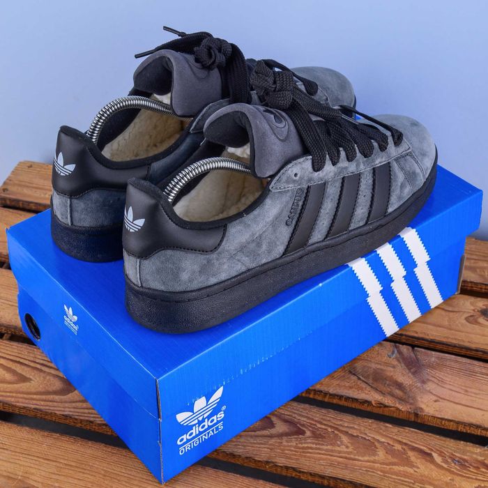 (2019) Зимові з хутром Adidas Campus Кросівки (з 37 по 46) адідас