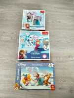 Puzzle Kraina lodu Frozen i Kubuś Puchatek