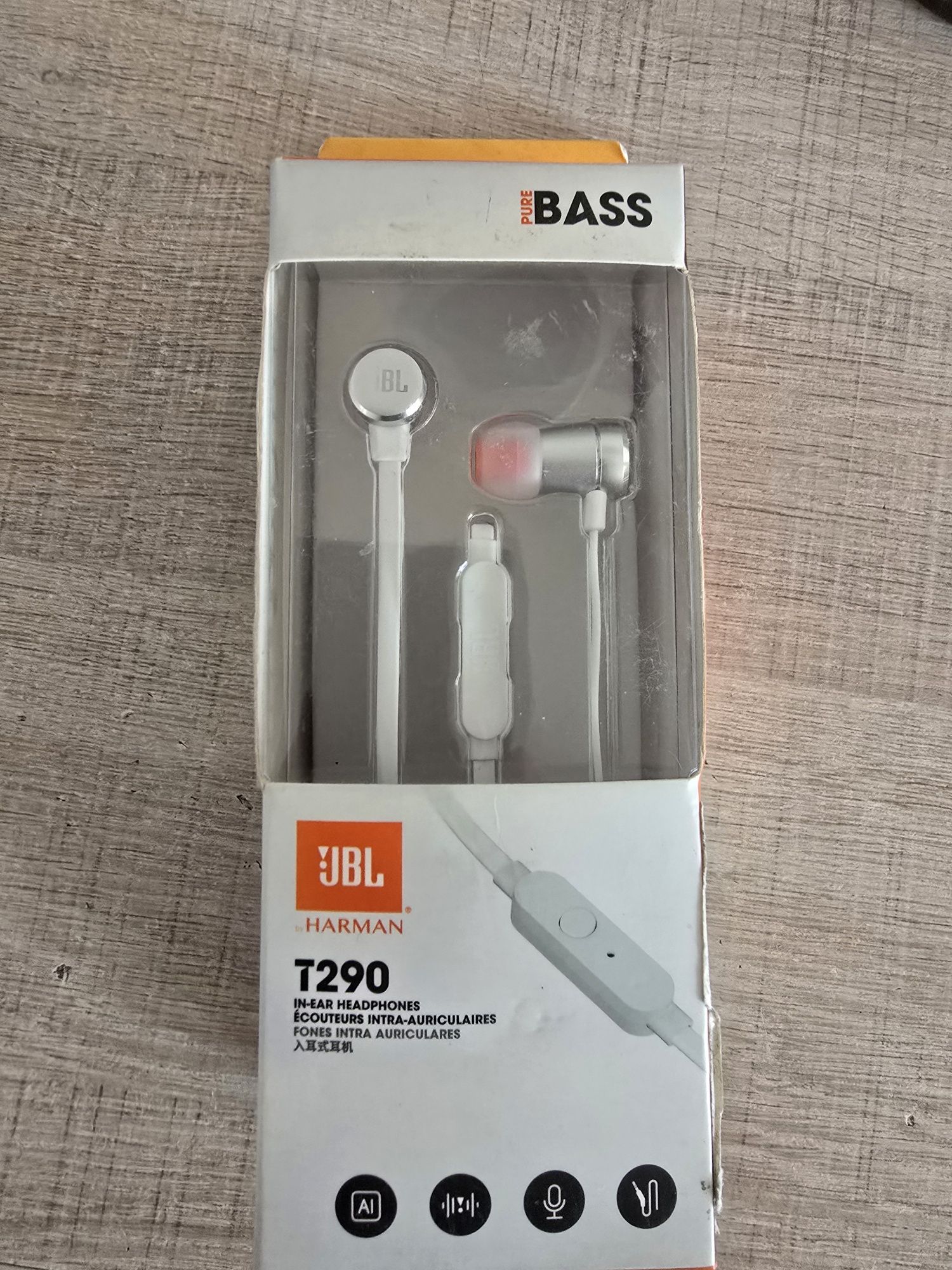 Вакуумні навушники JBL TUNE 290 (JBLT290SIL)