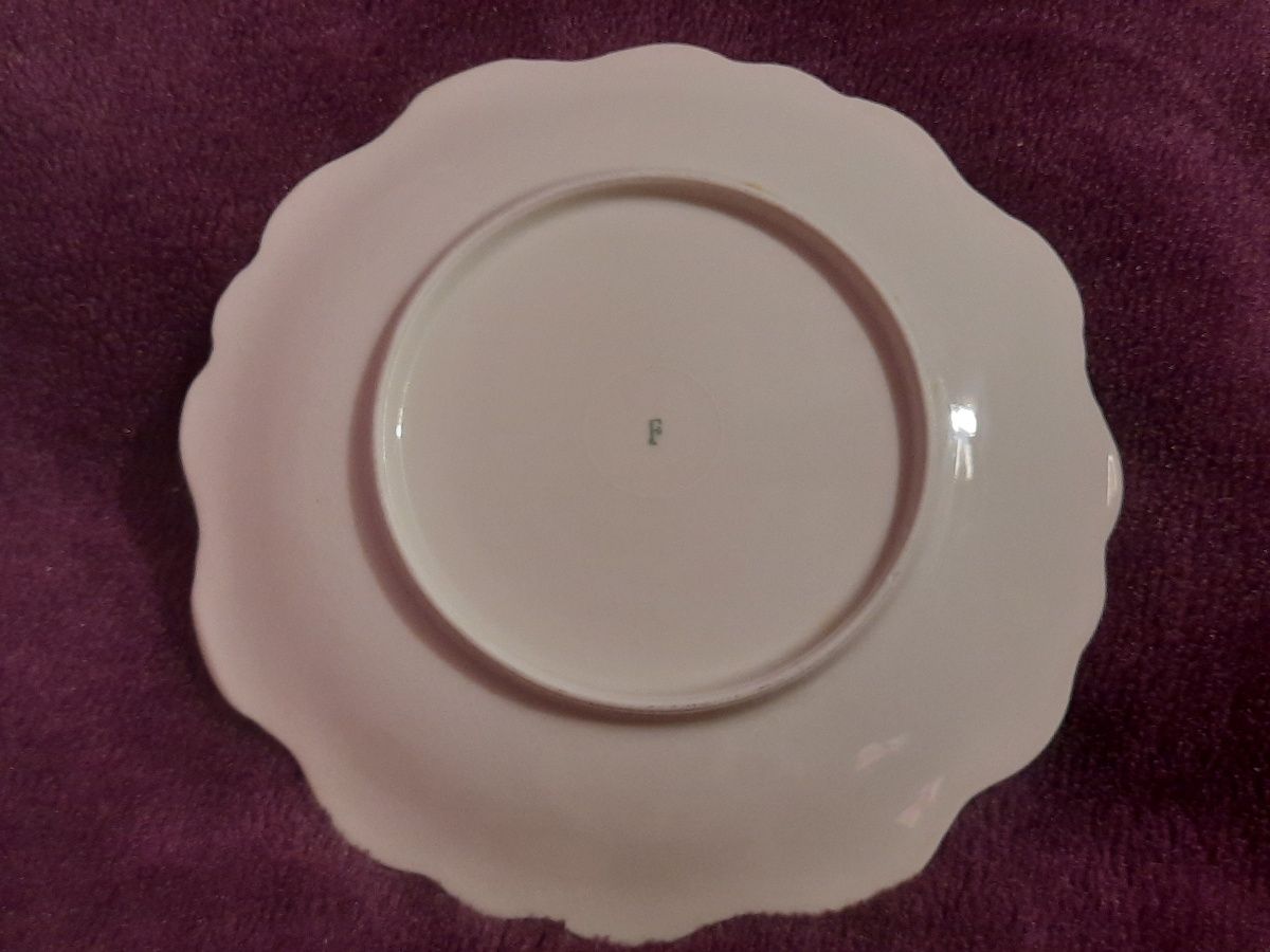 Stary talerzyk deserowy porcelana kolekcje antyki