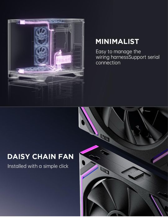 AsiaHorse DAWN RGB Ventoinha para PC (120 mm, 3 unidades