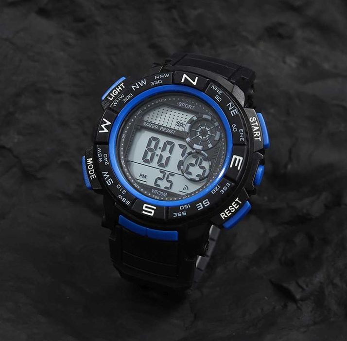 Zegarek męski dla chłopca elektroniczny stoper sportowy + bransoletka