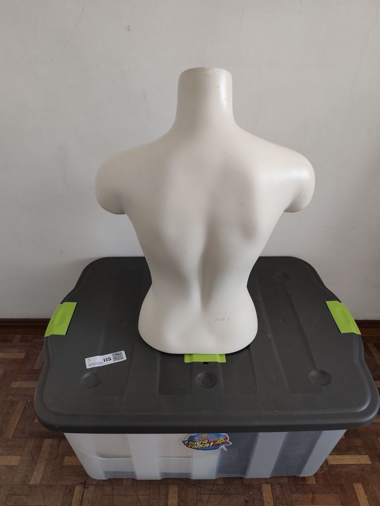 Busto de senhora em plástico