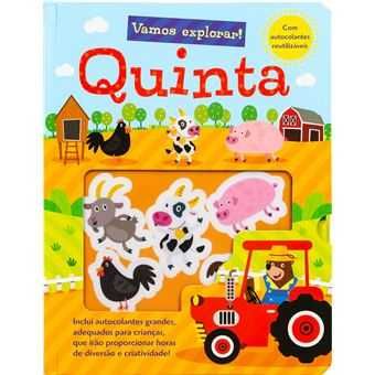 Livros Com Autocolantes Reutilizáveis - Vamos Explorar!: Quinta