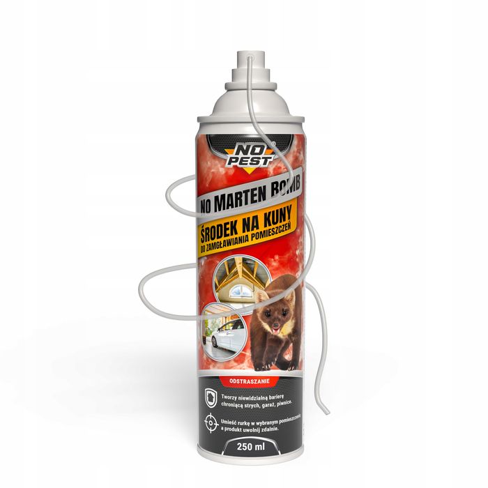Odstraszacz kun, łasic No Pest® No Marten Bomb. Spray 250ml 3 szt.