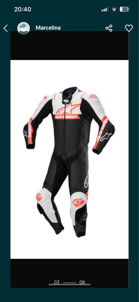 Kombinezon motocyklowy Alpinestars Missile V2 Ward r. 50