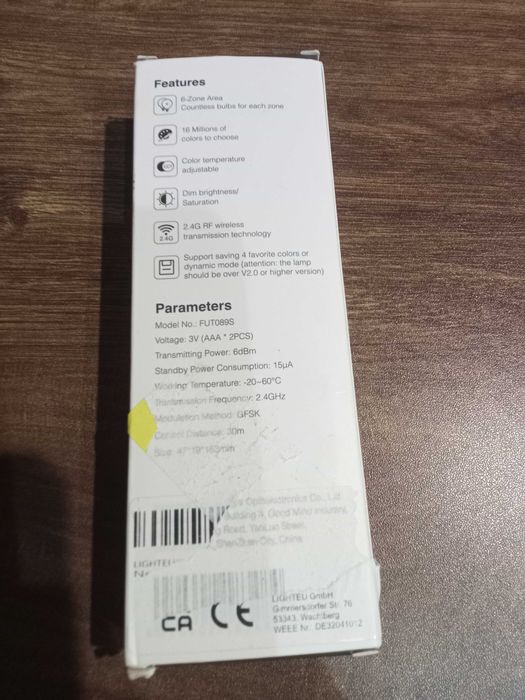 Pilot do taśm  ledowych RGB CCT