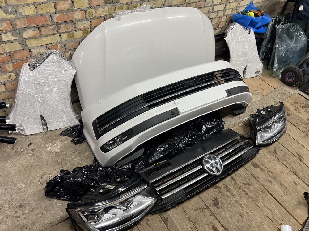 VW T6 Multivan перед комплектний морда бампер Фольксваген Т6 білий