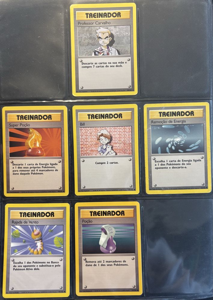 Cartas Pokemon Base Set portugues