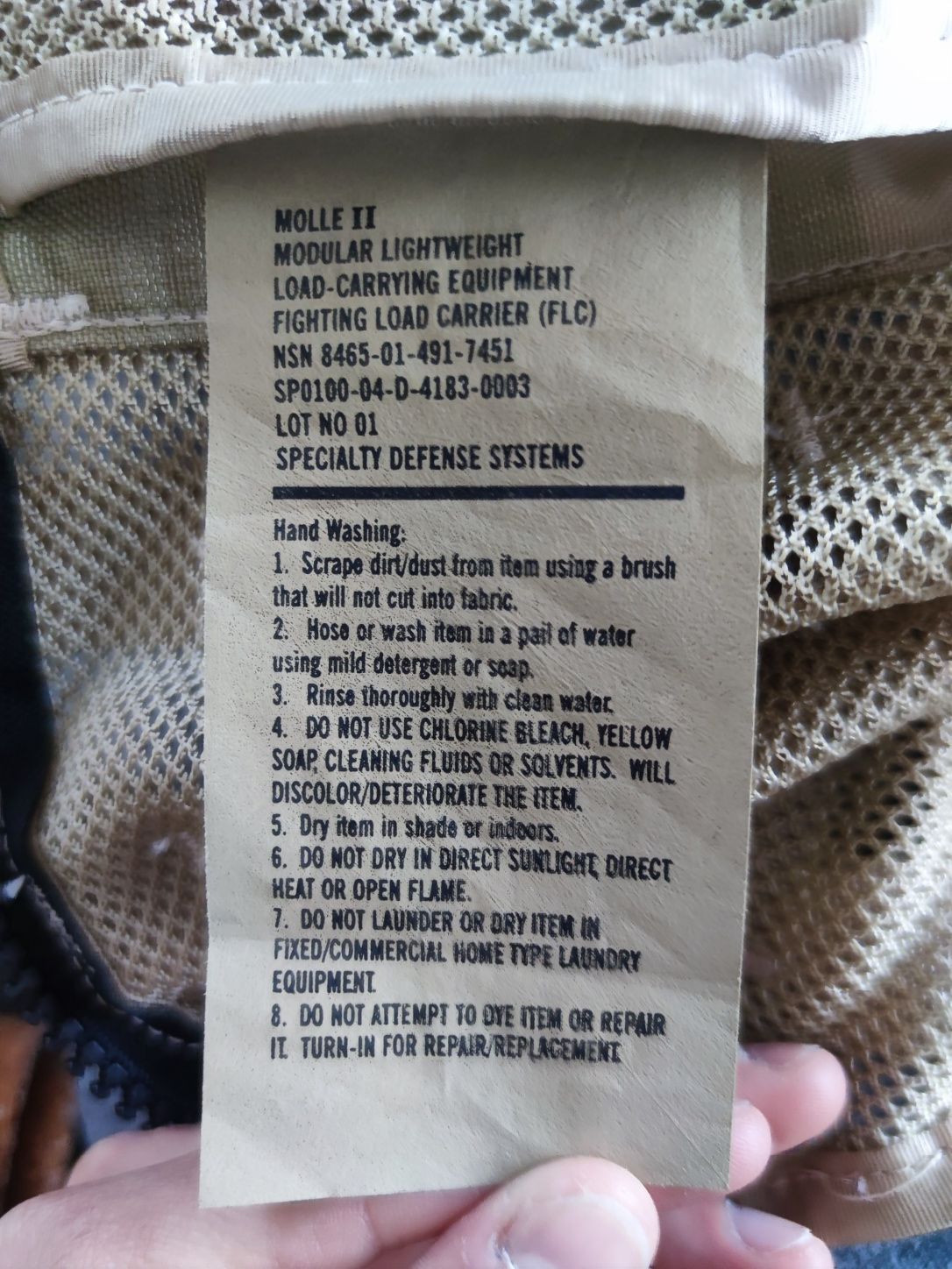 Kamizelka US Molle II FLC kontrakt