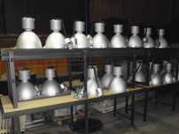Luminarias com lampada de iodeto de cobre