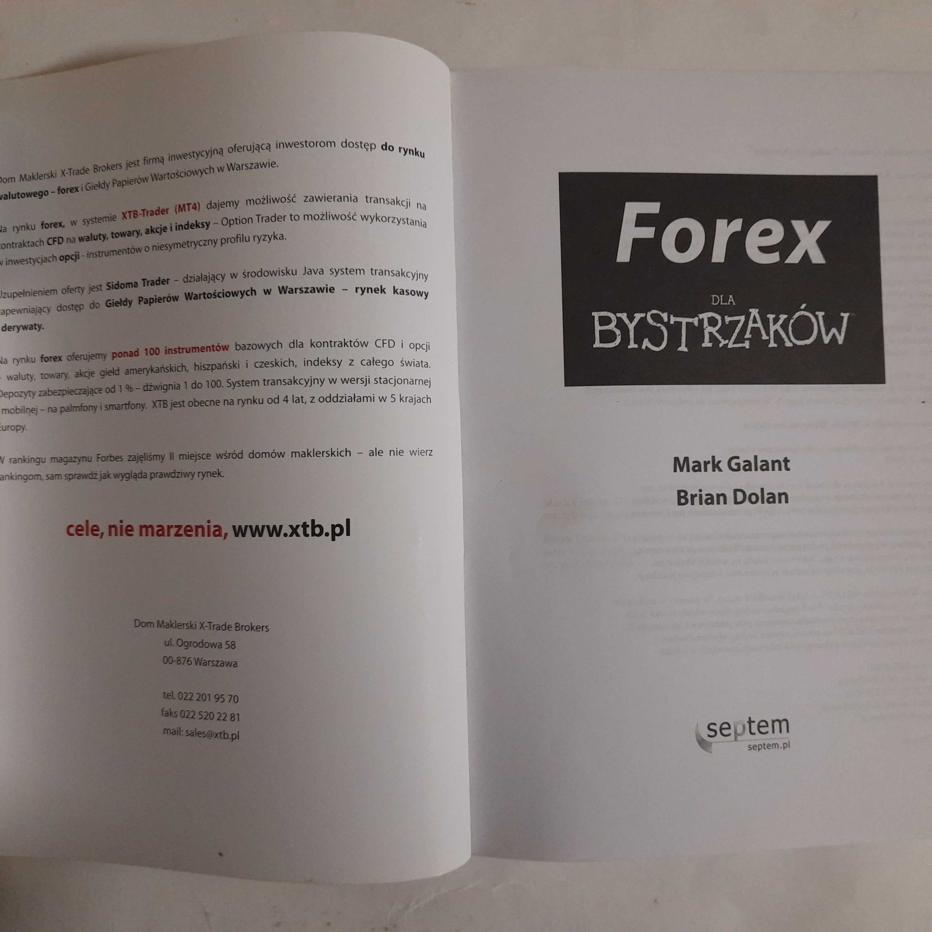 Forex dla bystrzaków Marek Galant Brian Dolan