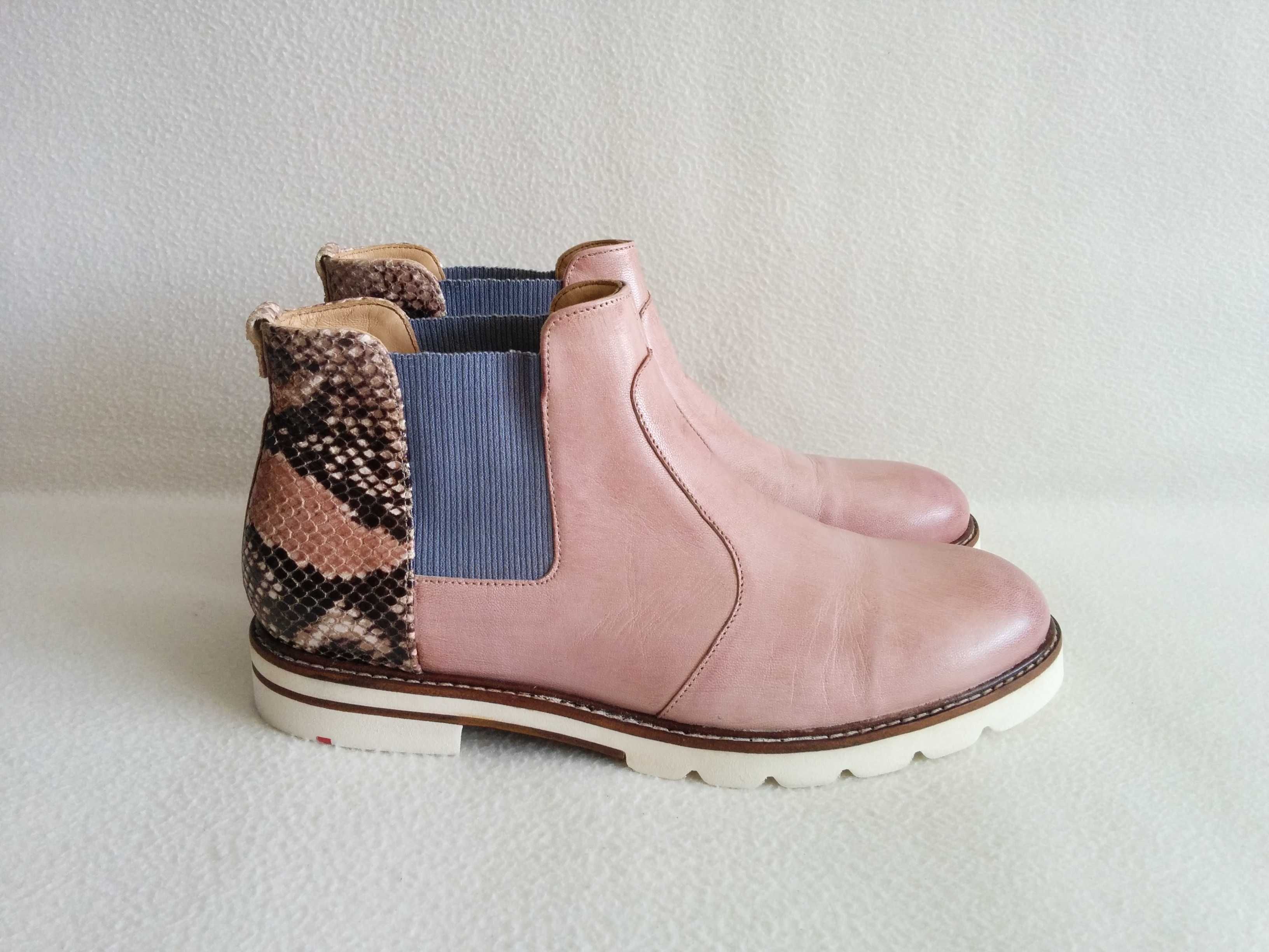 LLOYD botki ze skóry naturalnej - damskie buty