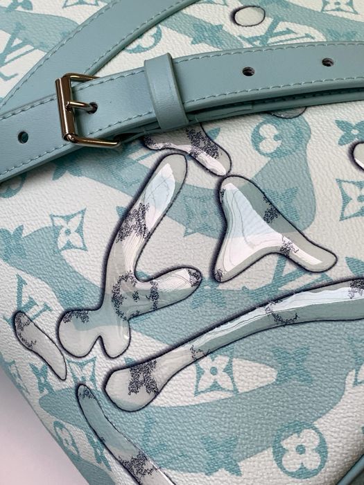 LOUIS VUITTON keepall сумка голубая мужская унисекс спортивная дорожна