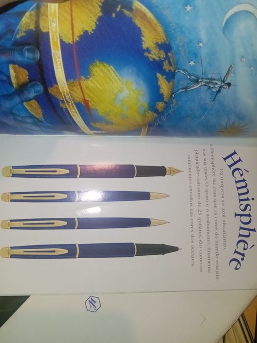 3 folhetos de canetas