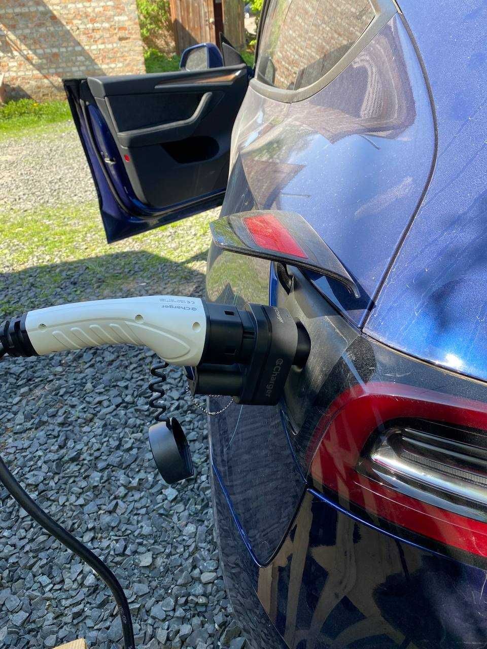 Перехідник для Tesla (Тесла) 2 в 1 на ССS2 Combo та Type 2 - 250 кВт.