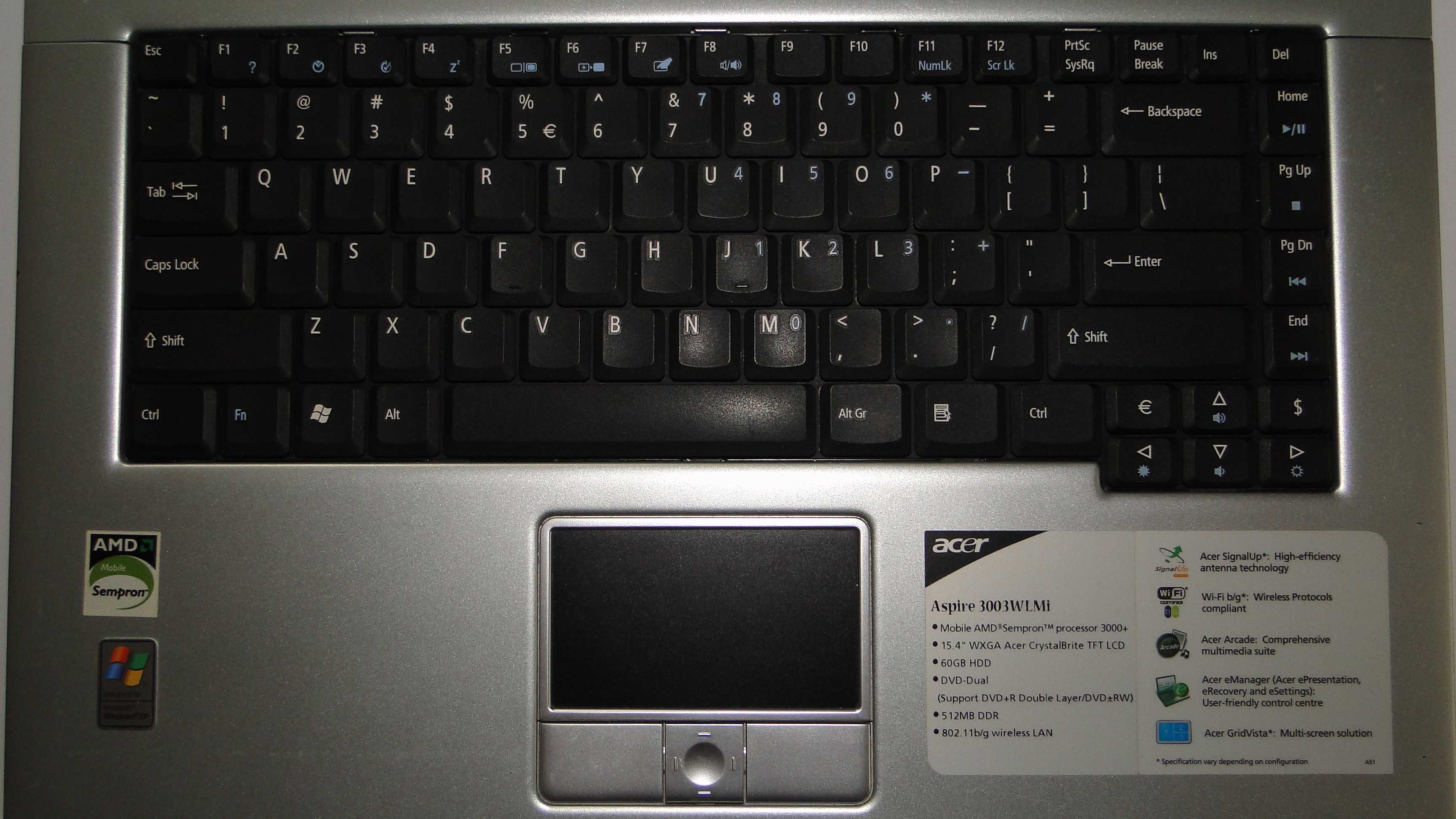 Matryca Acer EXTENSA 3000