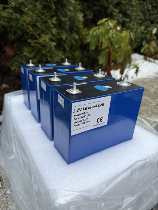 Преміальні LiFePO4 акумуляторні комірки 3.2V 280 314Ah