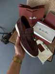 Лофери L0r0 Piana Loafers Brown / лофери Лоро Піана коричневі замша
