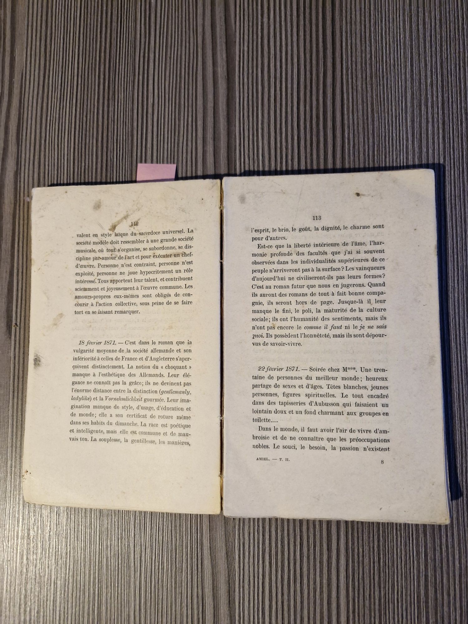 7590. "Journal intime" Henri Frederic Amiel (j.francuski)
