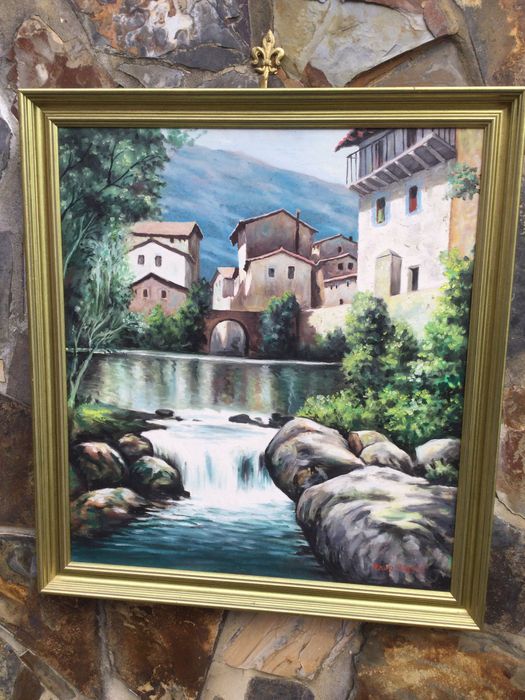 Pintura a óleo Paulo Ribeiro Assinada