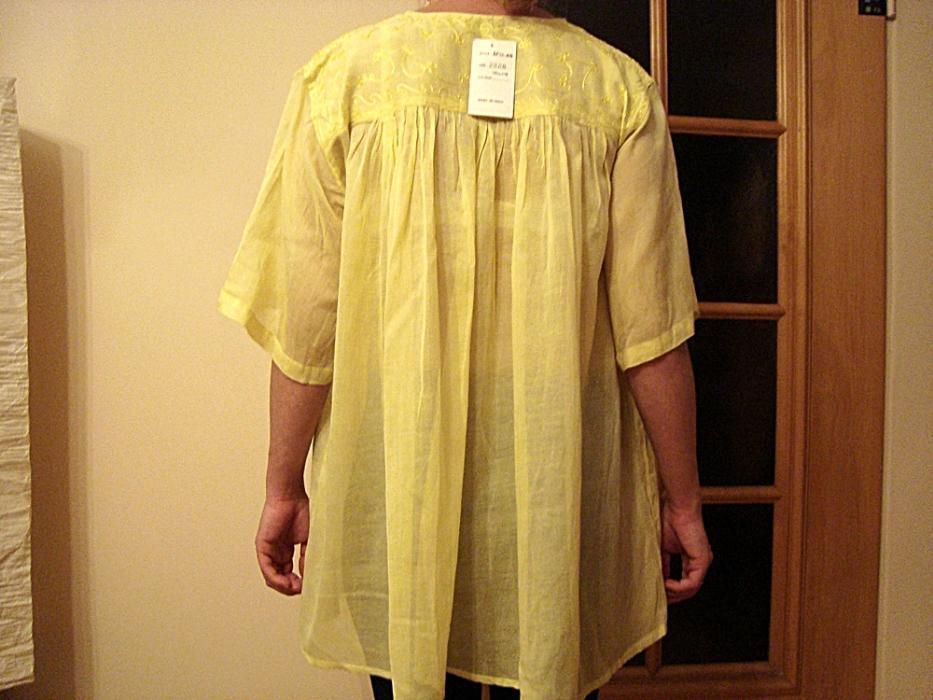 Duża,ciążowa bluzka,tunika roz. XL/XXL cienka,przewiewna