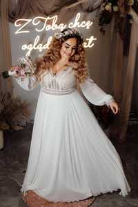 suknia ślubna boho PLUS SIZE