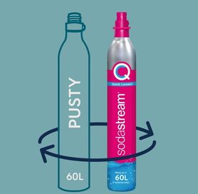 Wymiana  naboju SODASTREAM CO2 Pink 425g. USTKA