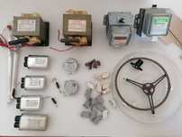 Peças Microondas - Transformador Magnetron Motor Condensadores Prato