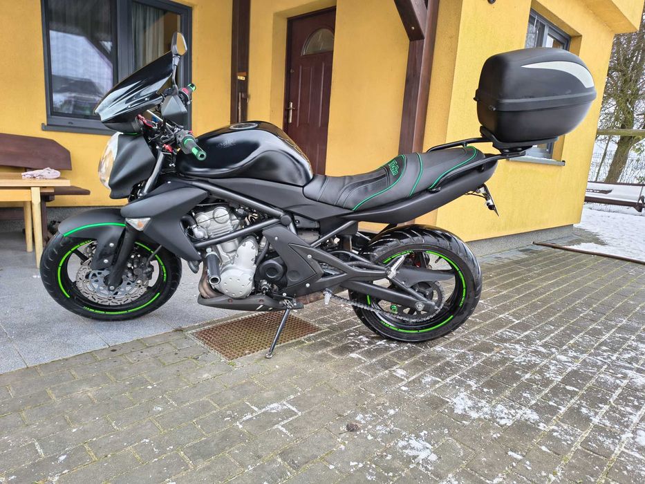 Kawasaki er6 2008 czarny, kufer, owiewka