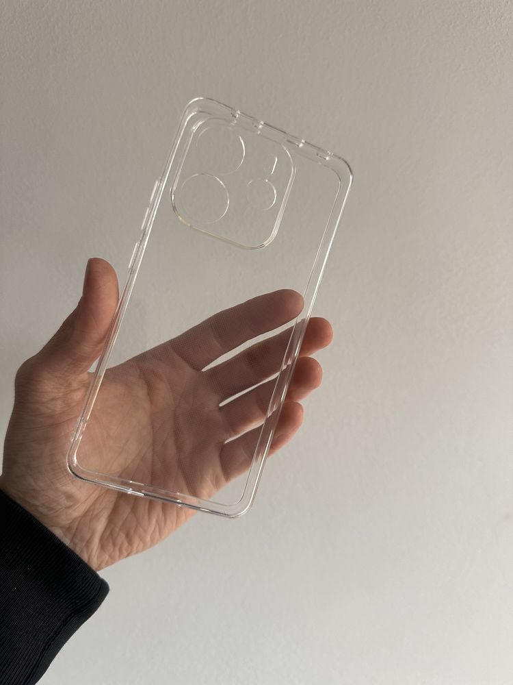 Etui plecki przeźroczyste + SZKŁO hartowane do Xiaomi Redmi Note 14