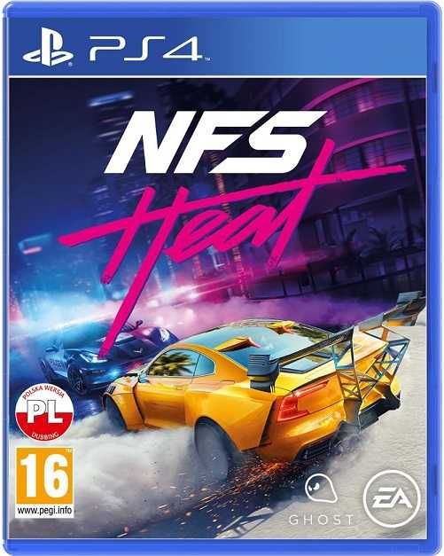 Need For Speed HEAT PS4 + Slim + Pro + PS5 = PŁYTA PL